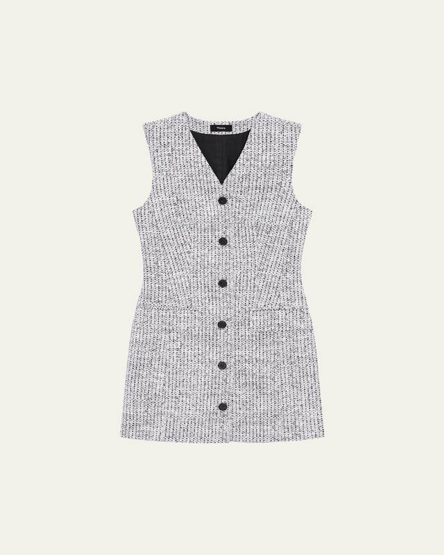 Tweed Sleeveless Blazer Dress